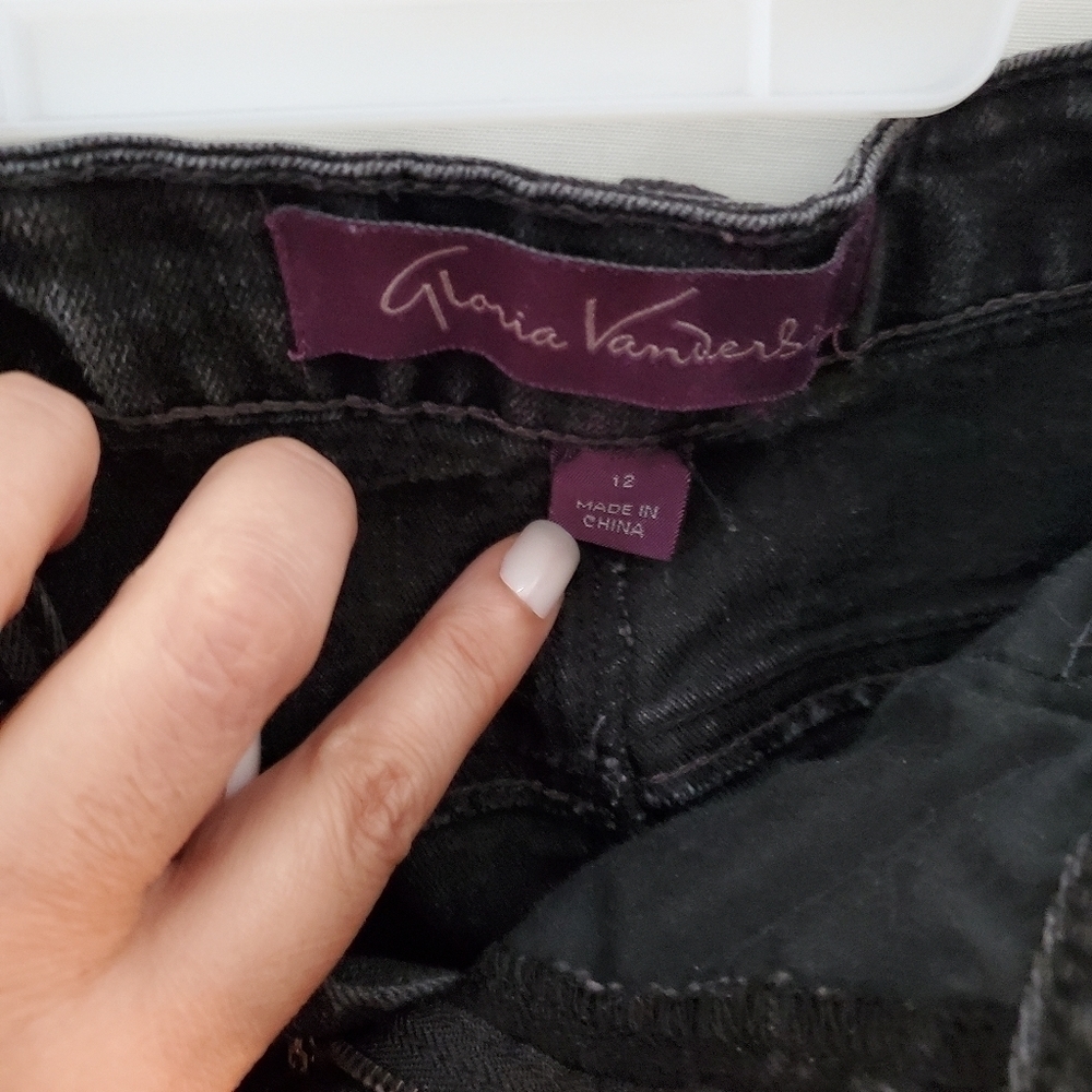 Gloria Vanderbilt Denim skirt Amanda skirt Size 12 - Picture 9 of 9